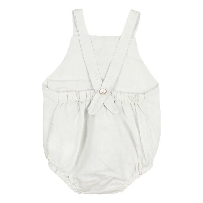 Barboteuse Lin | Gris clair