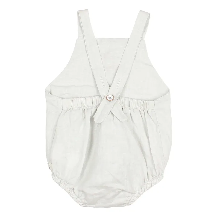 Barboteuse Lin | Gris clair- Image produit n°3