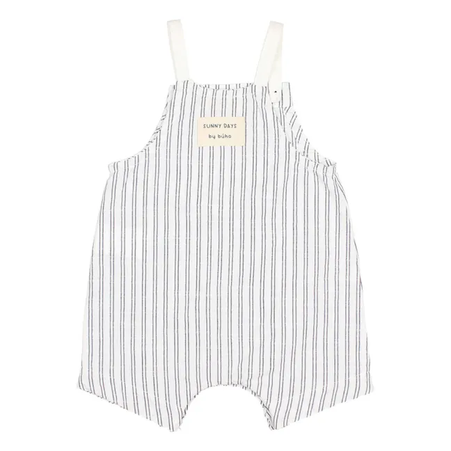Stripes overalls | White