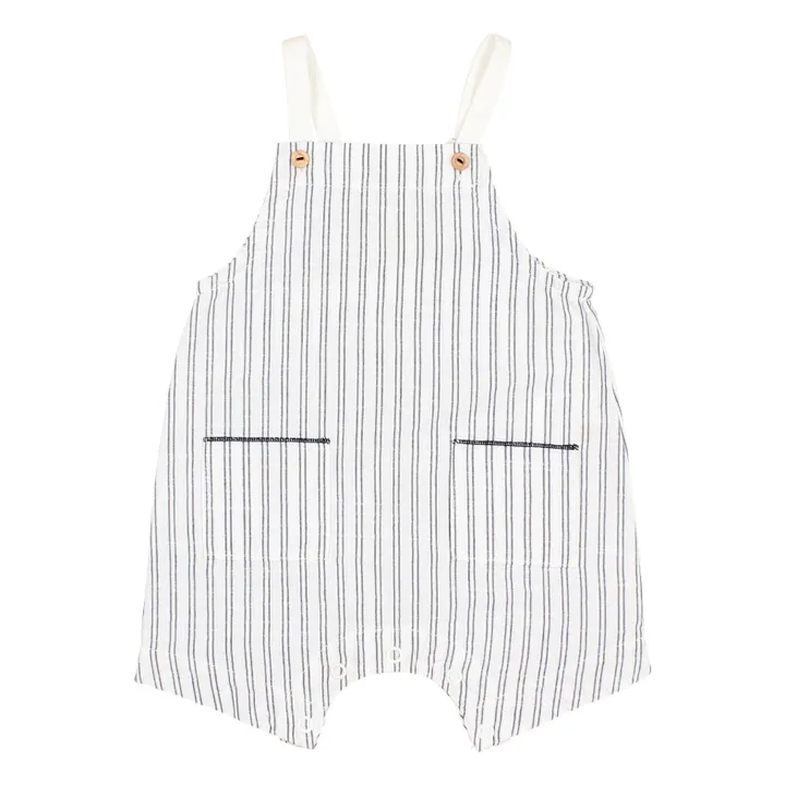 Stripes overalls | White- Product image n°0