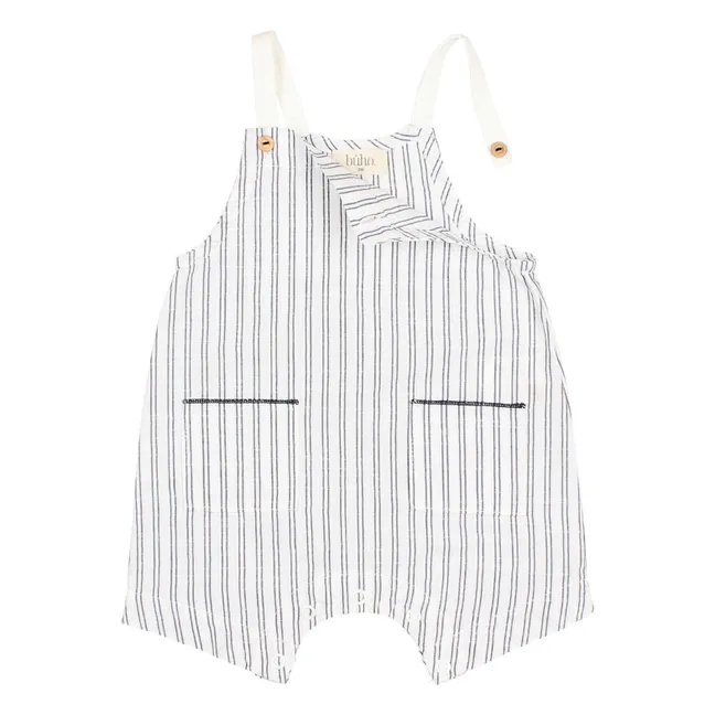 Stripes overalls | White