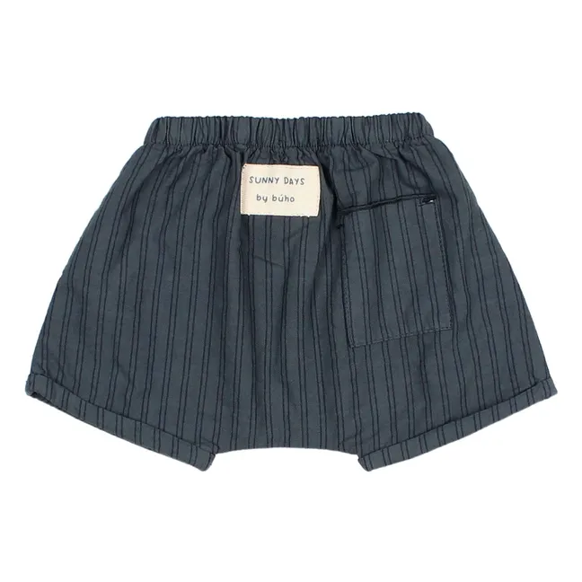 Short Rayures Bébé | Bleu nuit