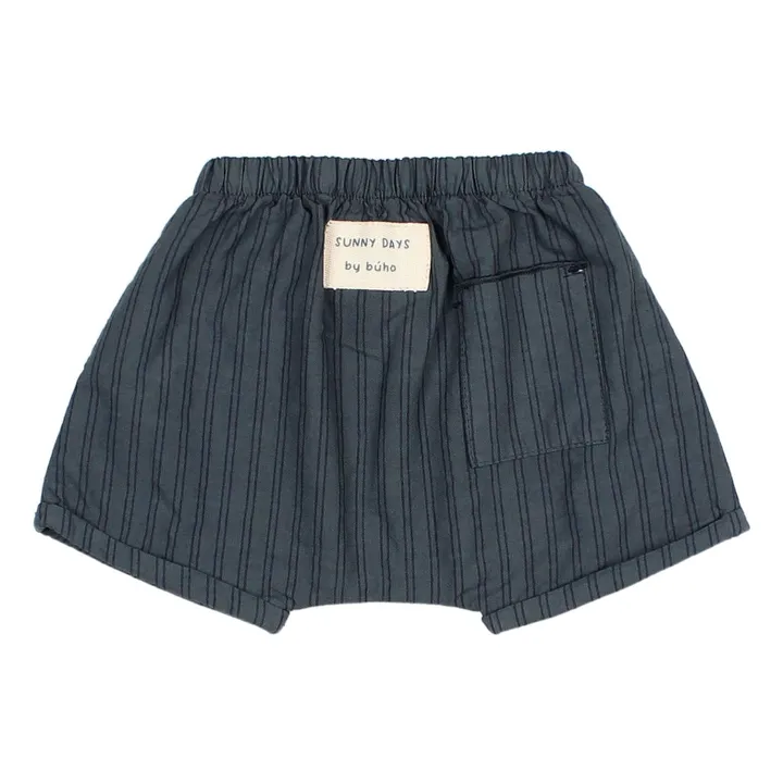 Short Rayures Bébé | Bleu nuit- Image produit n°1