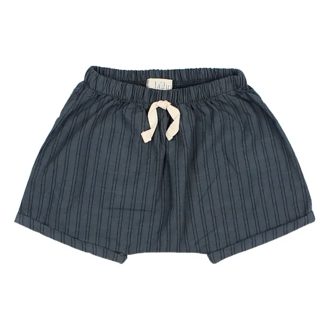 Short Rayures Bébé | Bleu nuit