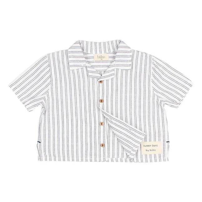 Camiseta de rayas para bebé | Blanco
