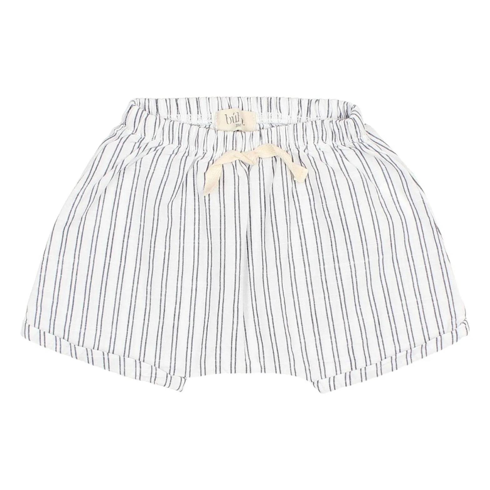 Búho White Baby Striped Shorts