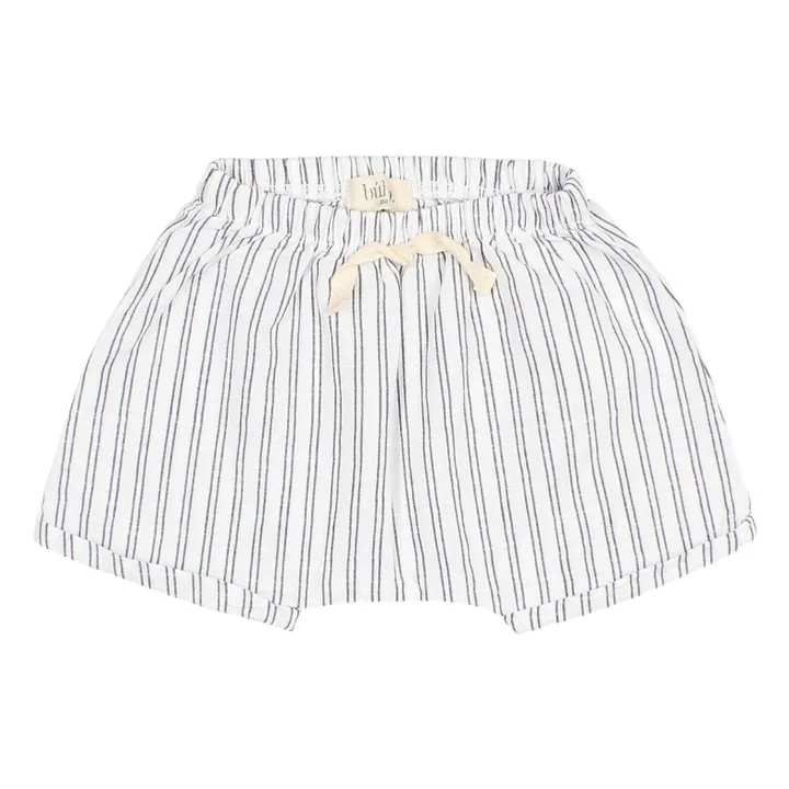 Short Rayures Bébé | Blanc- Image produit n°0