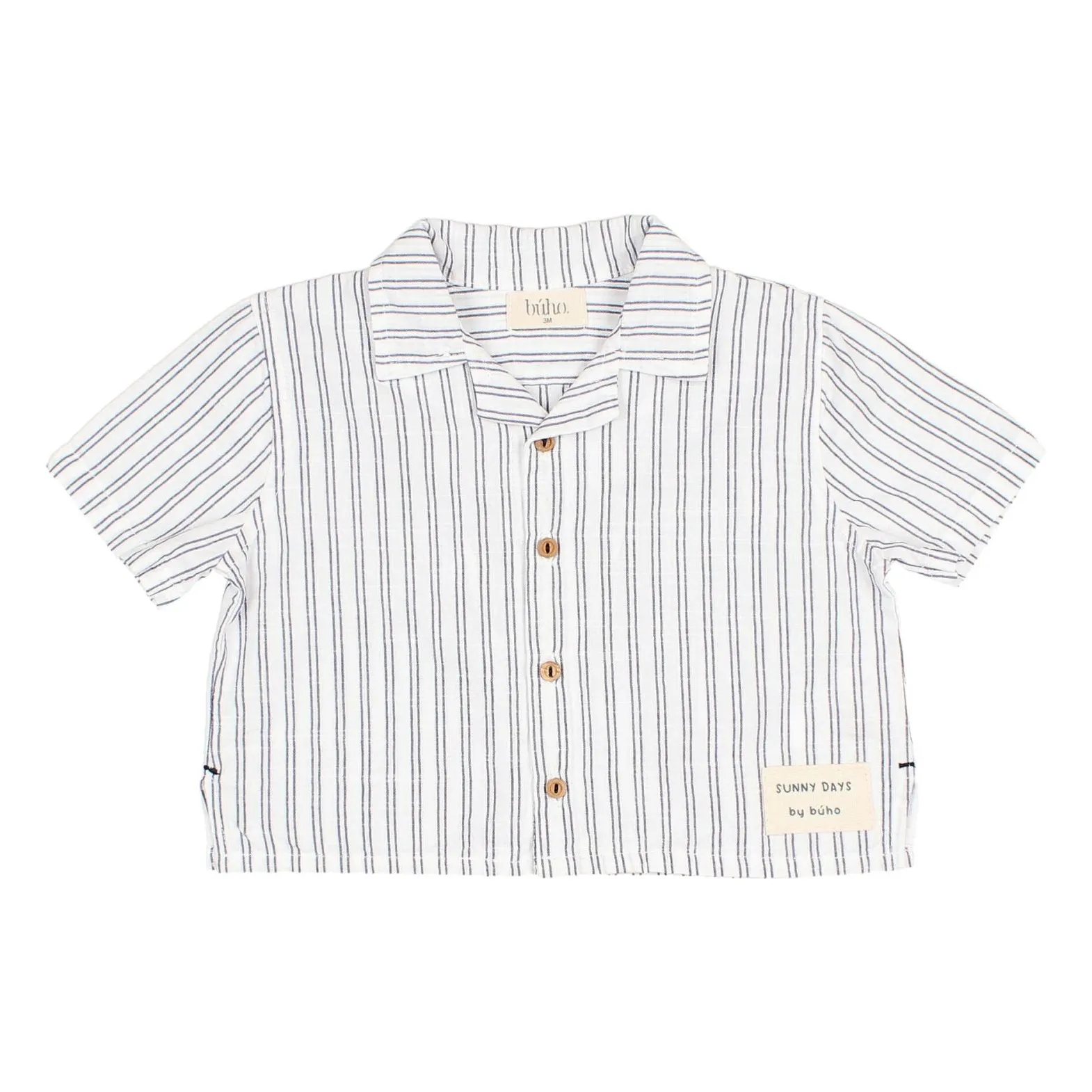 Búho White Baby Stripes Shirt