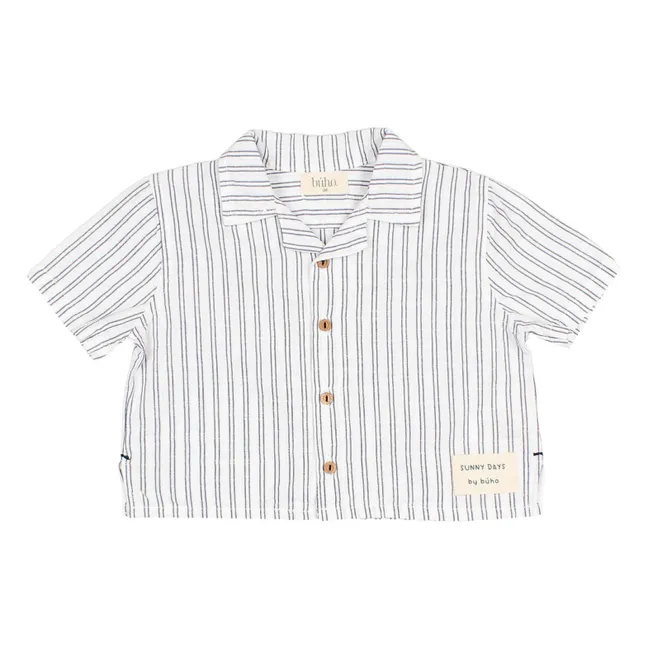 Camiseta de rayas para bebé | Blanco