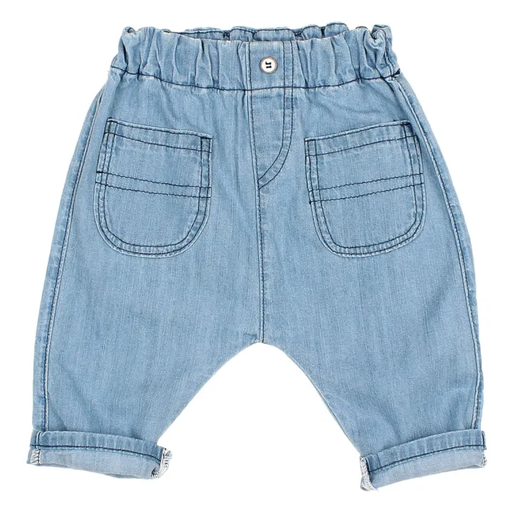 Pantalon Bébé Denim | Bleu jean- Image produit n°3