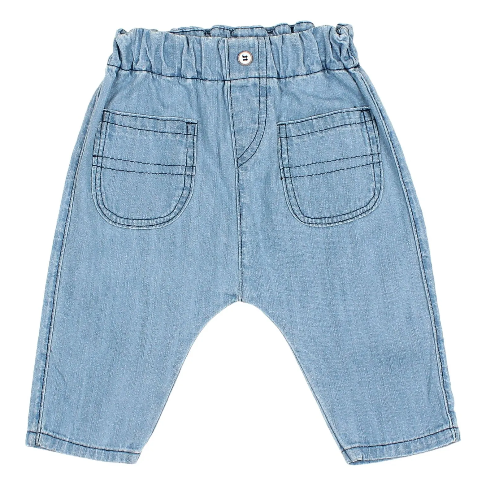 Pantalon Bébé Denim | Bleu jean- Image produit n°0