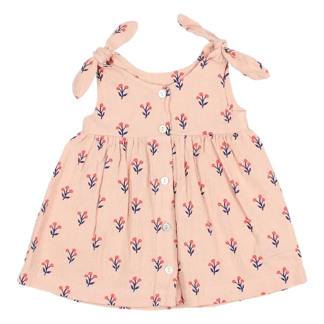 Capri-Kleid Baby Bio-Baumwolle | Blassrosa