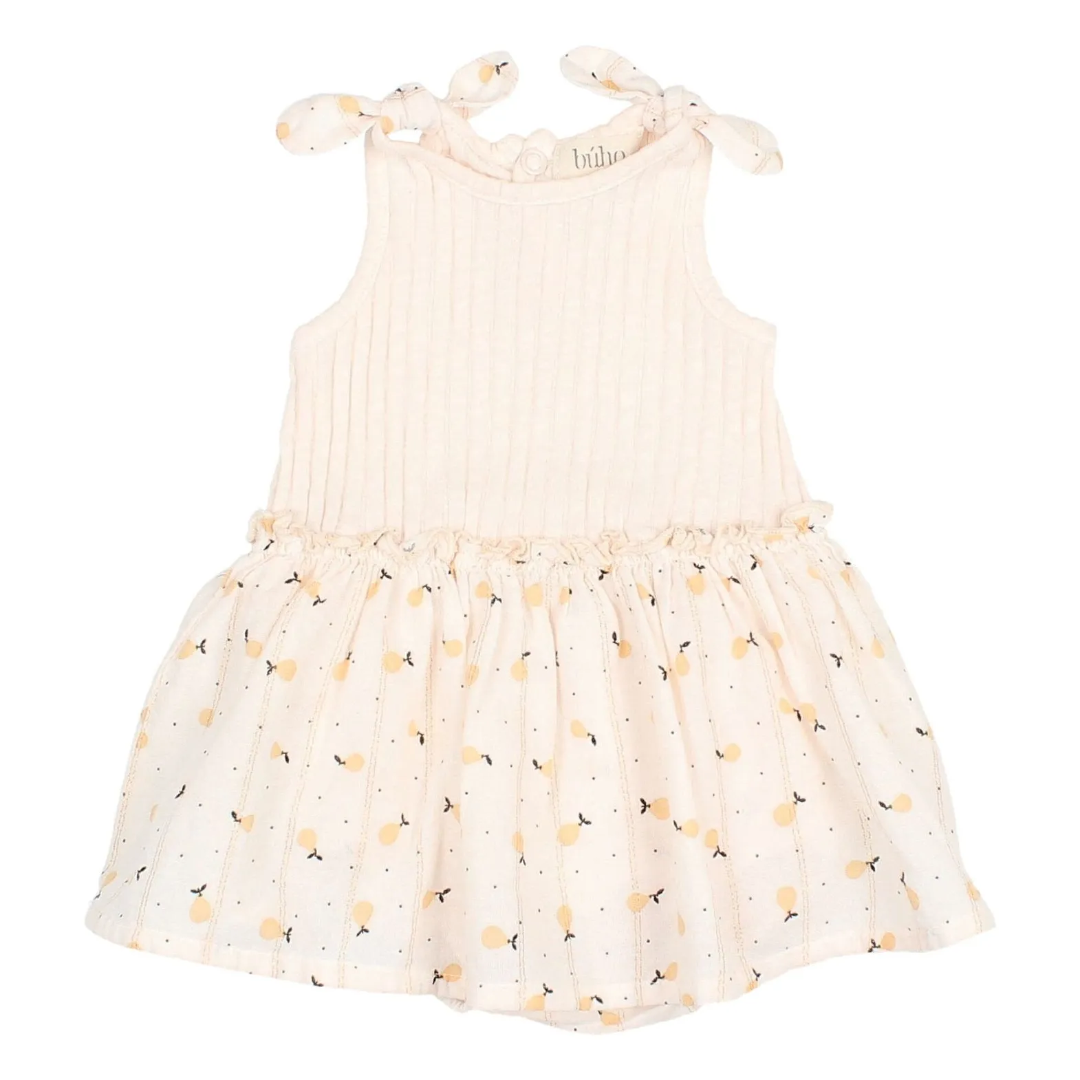 Búho - Robe Bébé Fille - Coton Bio - Ivoire - 18 mois