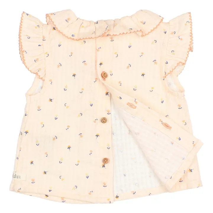 Blouse Petite Fleur | Ecru- Image produit n°4