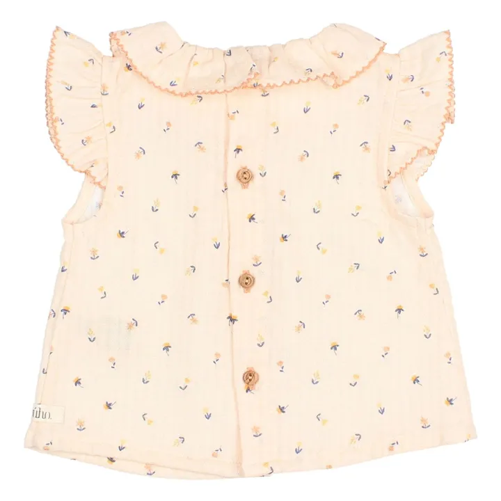 Blouse Petite Fleur | Ecru- Image produit n°3