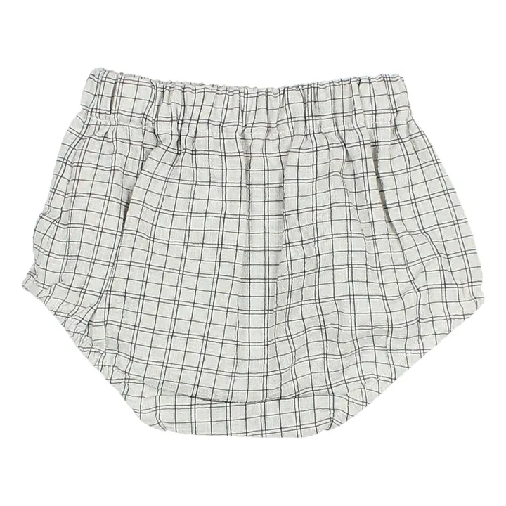 Bloomer Mini Check Coton Bio | Ecru- Image produit n°1