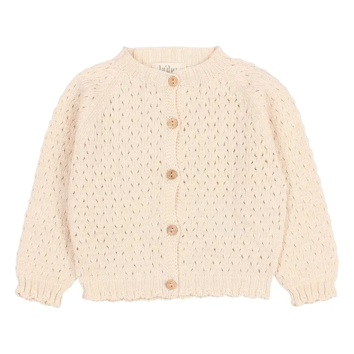 Cardigan Girly Coton Bio | Ecru- Image produit n°0
