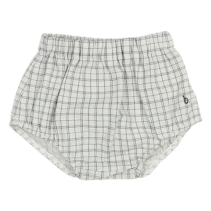 Bloomer Mini Check Coton Bio | Ecru- Image produit n°0