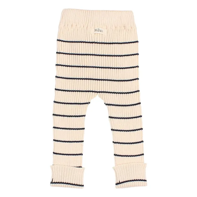 Leggings in maglia di cotone biologico | Blu marino