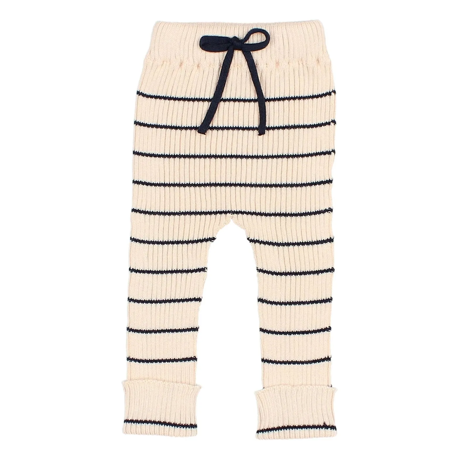 Búho Navy Blue Organic Cotton Knit Leggings