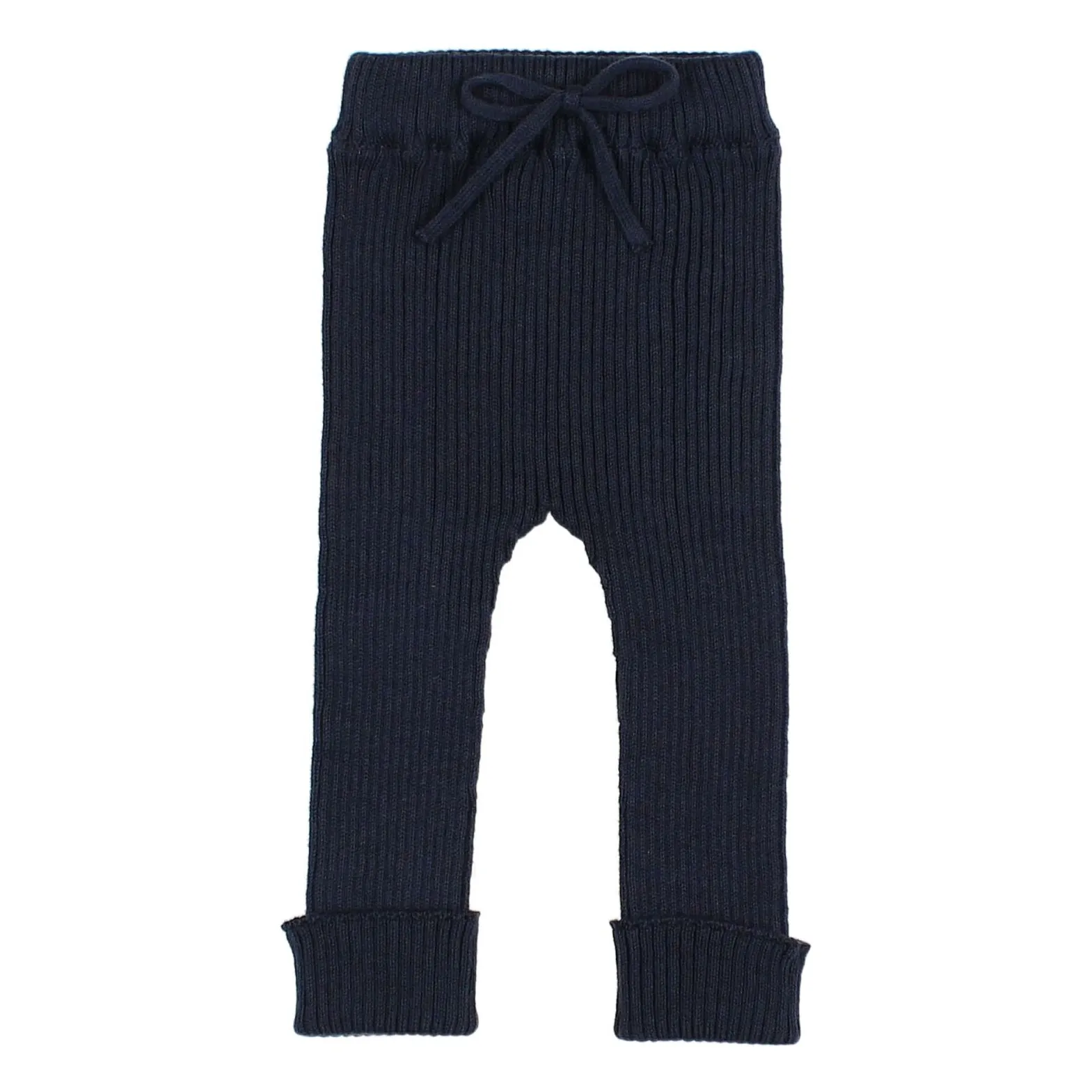 Búho Midnight Blue Organic Cotton Knit Leggings