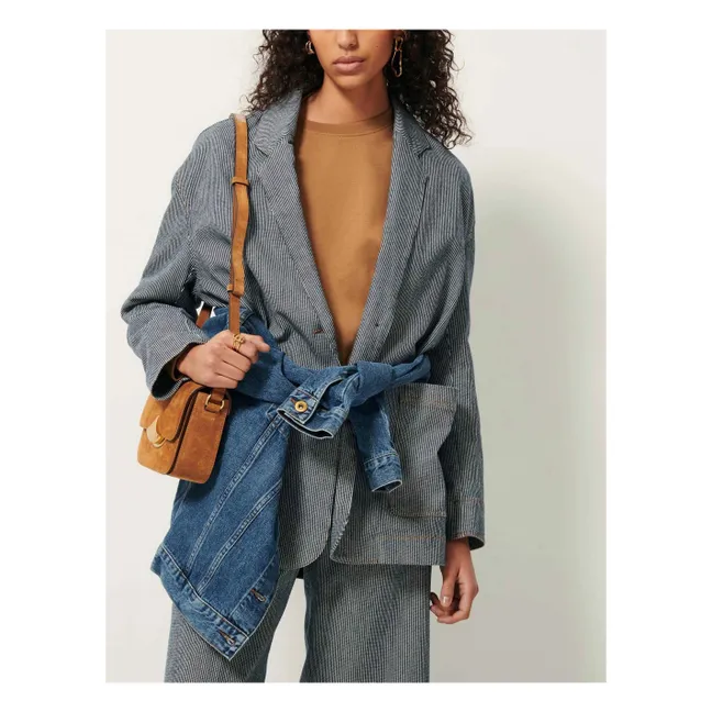 Jacke Trani Streifen Bio-Baumwolle | Navy
