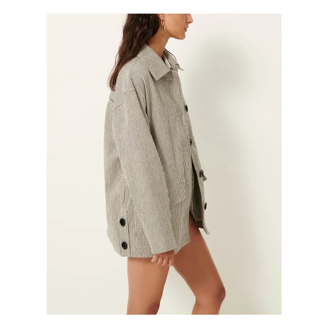 Johello Jacke Streifen | Schwarz