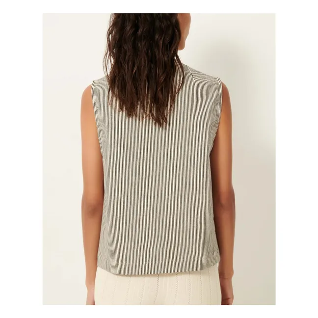 Chaqueta sin mangas Roberto Stripes | Negro