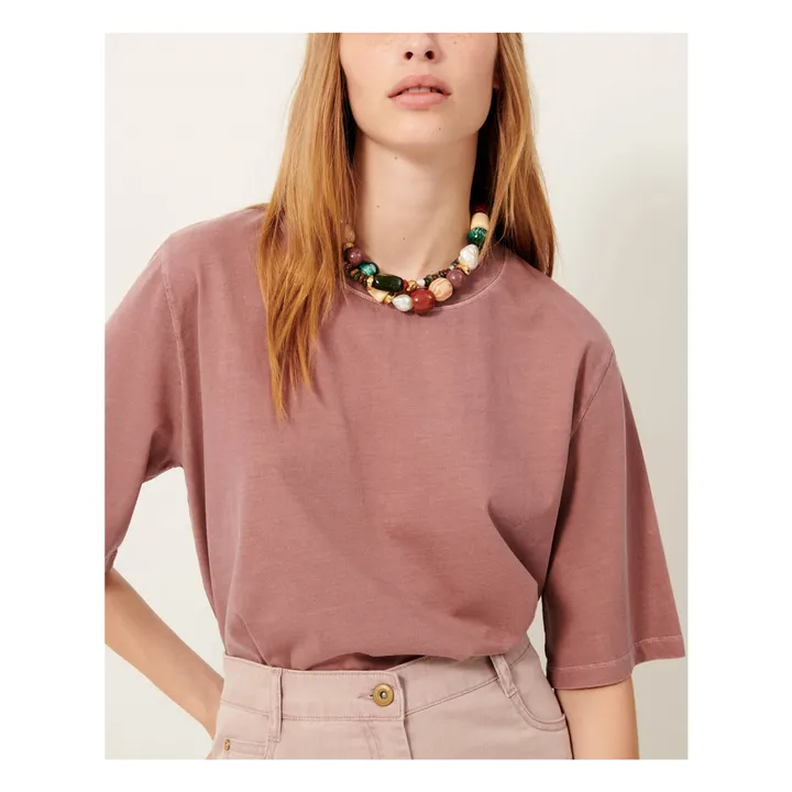 T-shirt Sergio | Vieux Rose- Image produit n°1