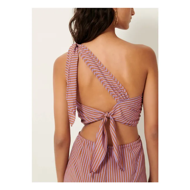 Vestido de rayas Venetia | Terracotta