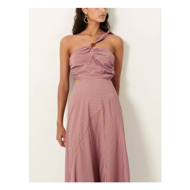 Vestido de rayas Venetia | Terracotta