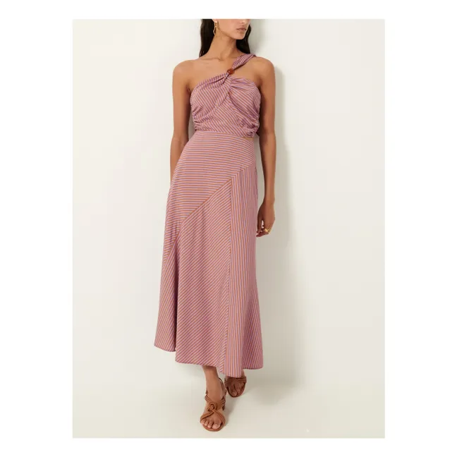 Vestido de rayas Venetia | Terracotta
