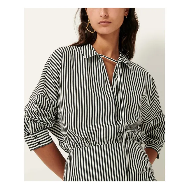 Kleid Laurel Streifen | Schwarz