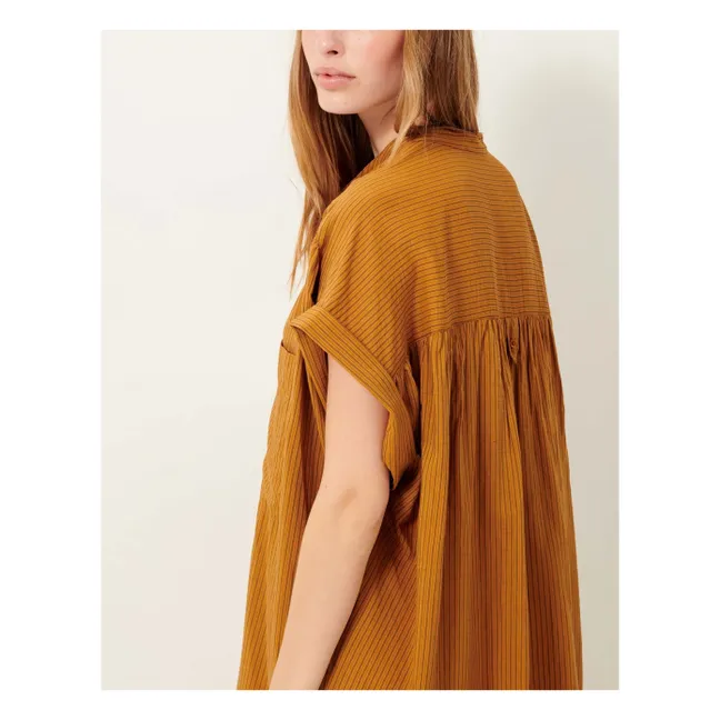 Kleid Kamilia Streifen | Tabak