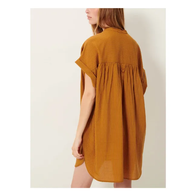 Kleid Kamilia Streifen | Tabak
