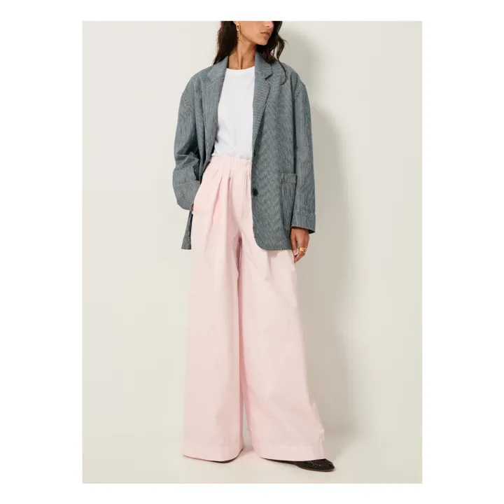 Pantalon Ridye Coton Bio | Rose poudré- Image produit n°2