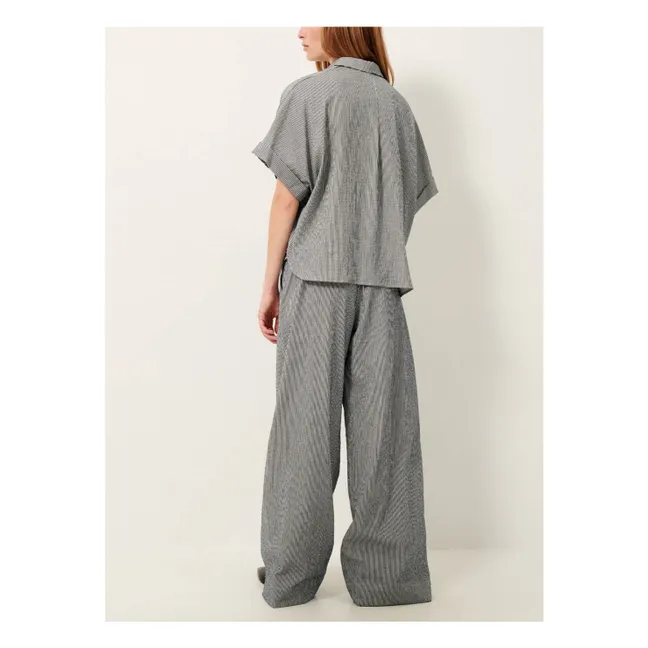 Pantalones Ridooseer Rayas | Azul Gris