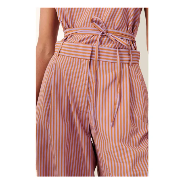 Provencia Pantalones Rayas | Terracotta