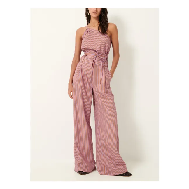 Provencia Pantalones Rayas | Terracotta
