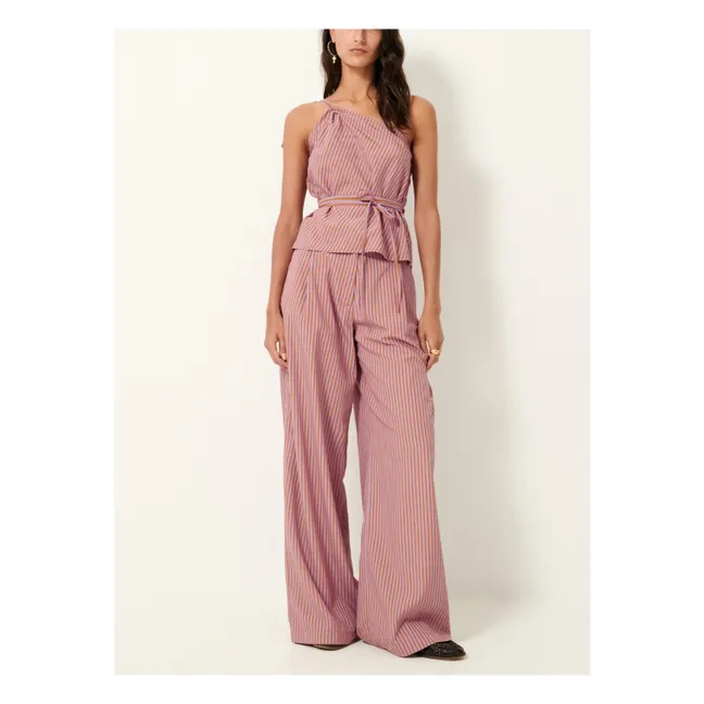 Provencia Pantalones Rayas | Terracotta