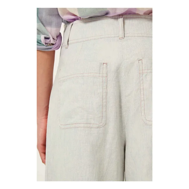 Pantalón Manhatti de lino y algodón orgánico | Gris