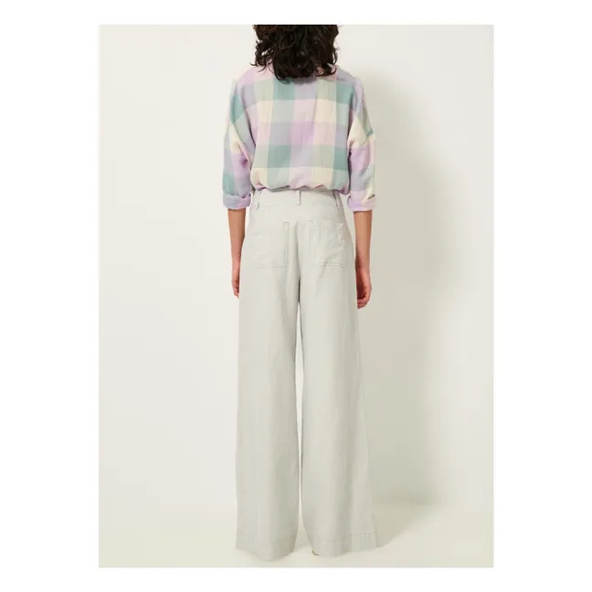 Pantalón Manhatti de lino y algodón orgánico | Gris