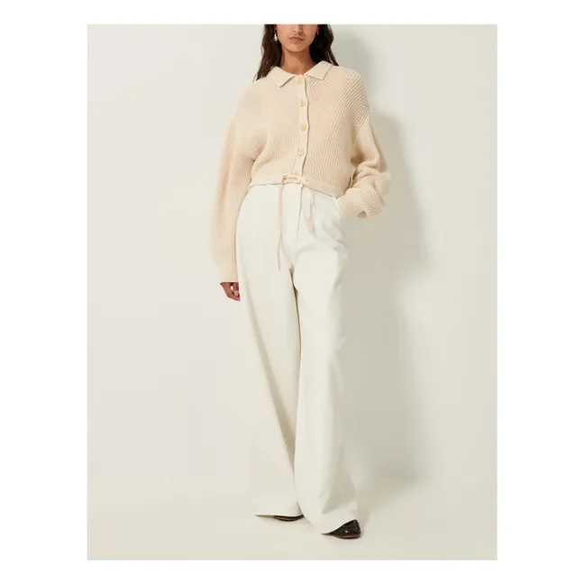 Cardigan Bonny Coton Bio | Ecru