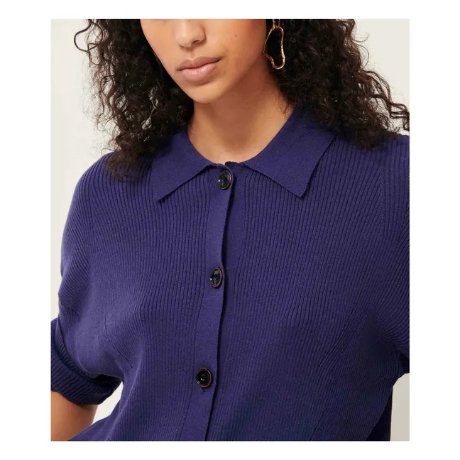 Cardigan Journey Coton Bio | Violet