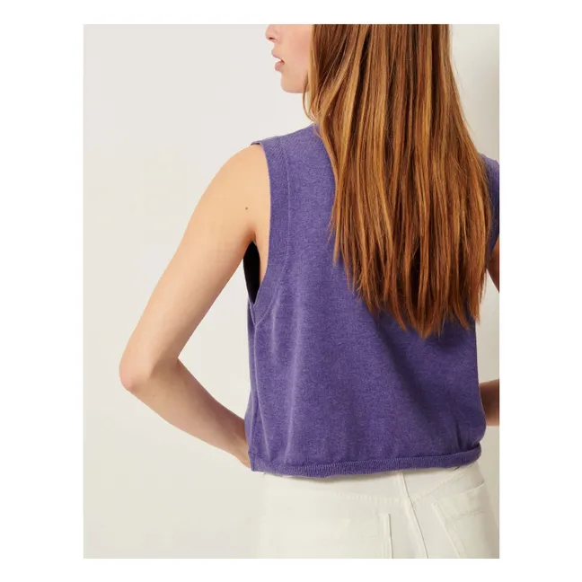 Giancarlo Sleeveless Vest | Purple