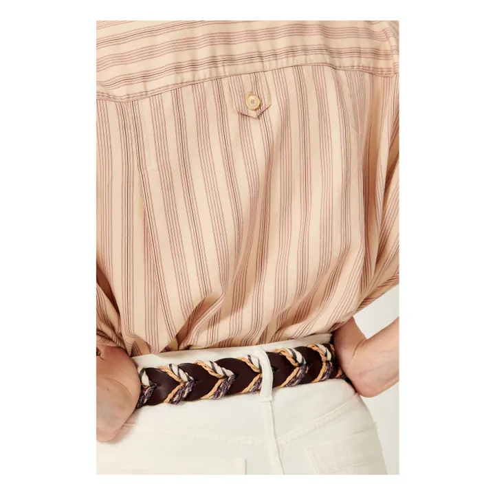 Blusa de rayas Orregia | Rosa Viejo- Imagen del producto n°6