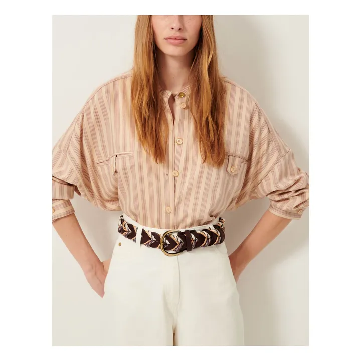 Blusa de rayas Orregia | Rosa Viejo- Imagen del producto n°2