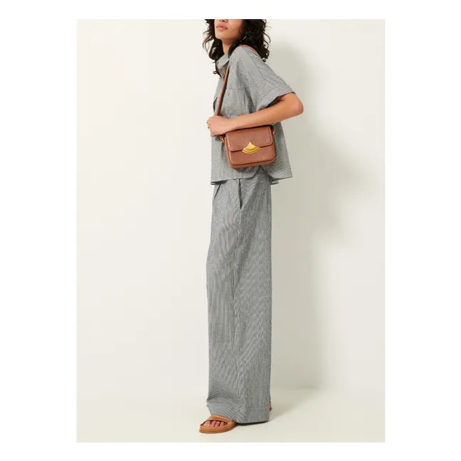 Della Stripes shirt | Grey blue