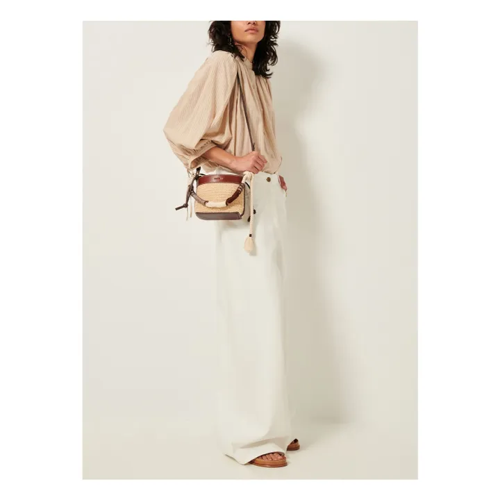 Blouse Dali Rayures | Sable- Image produit n°3