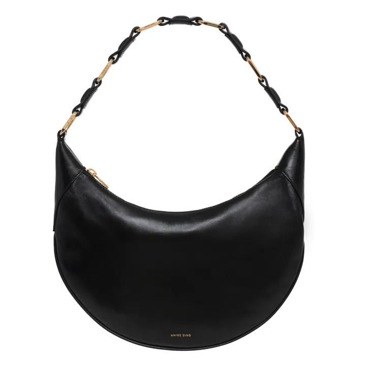 Sac Hobo Kate Cuir | Noir- Image produit n°0